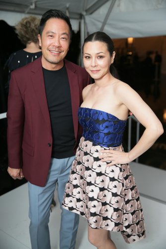 Derek Lam and China Chow paired up for a stylish shot at the Two x Two amfAR for AIDS and Art benefit.
Derek Lam and China Chow paired up for a stylish shot at the Two x Two amfAR for AIDS and Art benefit.