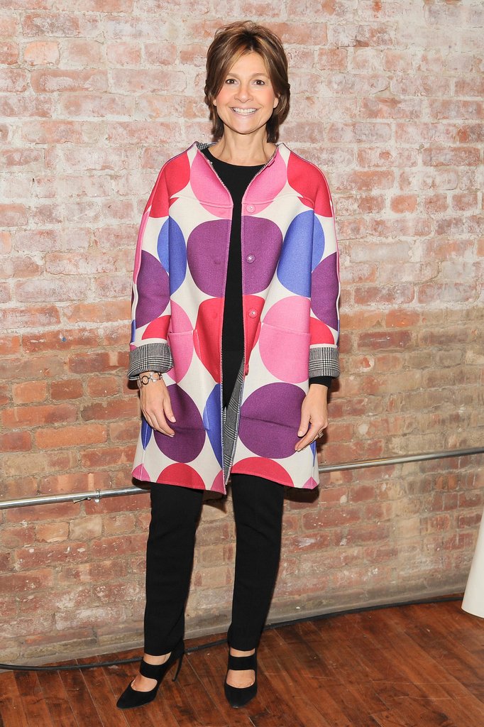 Lisa Perry joined Artwalk in a polka-dot coat.
Lisa Perry joined Artwalk in a polka-dot coat.
