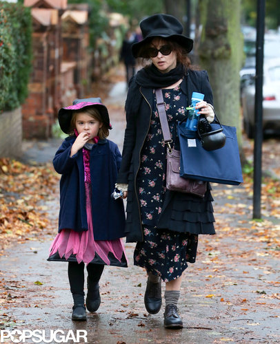 Helena Bonham Carter took her daughter out trick-or-treating in London.
Helena Bonham Carter took her daughter out trick-or-treating in London.