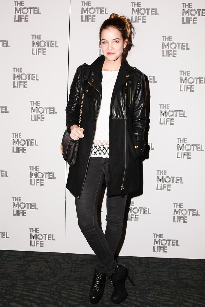 Barbara Palvin rocked leather and denim on the black carpet for The Motel Life.
Barbara Palvin rocked leather and denim on the black carpet for The Motel Life.