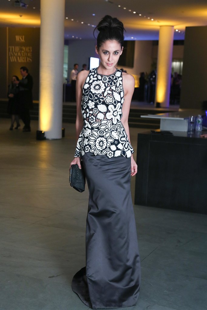 Erika Bearman got glamorous in her floral motif at the Innovator Awards.
Erika Bearman got glamorous in her floral motif at the Innovator Awards.