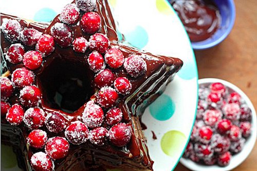 Chocolate Cranberry Cake With Gelt Glaze Chocolate Cranberry Cake With Gelt Glaze