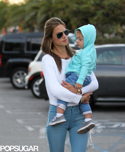 Alessandra Ambrosio stepped out in LA with her son, Noah, on Saturday.
Alessandra Ambrosio stepped out in LA with her son, Noah, on Saturday.