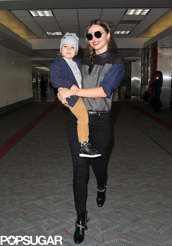 The best accessory spotted on Miranda Kerr's walk through LAX? Her adorable son.
The best accessory spotted on Miranda Kerr's walk through LAX? Her adorable son.
