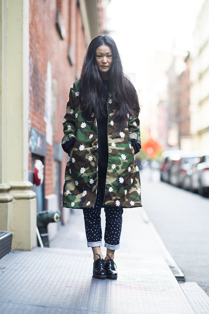 Layers don't mean covering up your style — a bold camo-print coat was the perfect way to show it off.
Source: Le 21ème | Adam Katz Sinding
Layers don't mean covering up your style — a bold camo-print coat was the perfect way to show it off.
Source: Le 21ème | Adam Katz Sinding