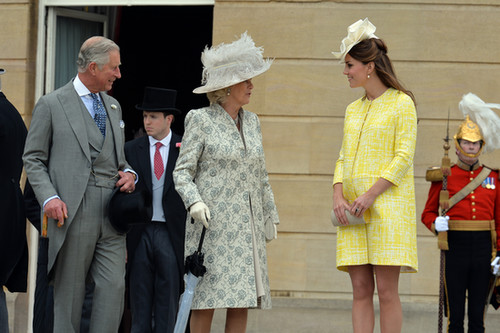 Kate chatted with Prince Charles and Camilla, Duchess of Cornwall.
Kate chatted with Prince Charles and Camilla, Duchess of Cornwall.