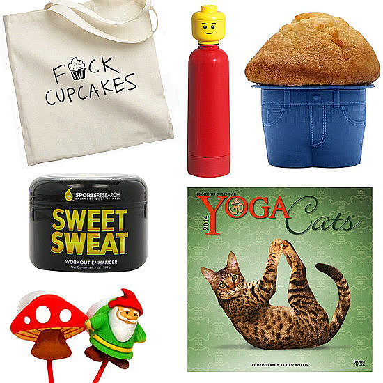 What do yoga cats and muffin tops have in common? Funny you should ask! They make perfect fitness-related gifts for any white elephant exchanges on your calendar this season. For friends who can take a good joke, these 10 finds are ones they'll never forget!
What do yoga cats and muffin tops have in common? Funny you should ask! They make perfect fitness-related gifts for any white elephant exchanges on your calendar this season. For friends who can take a good joke, these 10 finds are ones they'll never forget!