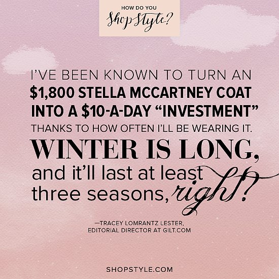 Tracey Lomrantz Lester, Gilt.com editorial director
Play the ShopStyle game for a chance to win one of three designer bags.
Tracey Lomrantz Lester, Gilt.com editorial director
Play the ShopStyle game for a chance to win one of three designer bags.