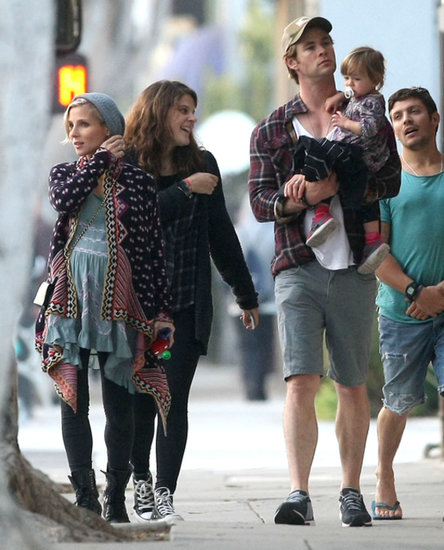 The Hemsworth-Pataky family fit right in with Venice Beach's boho locals. The Hemsworth-Pataky family fit right in with Venice Beach's boho locals.