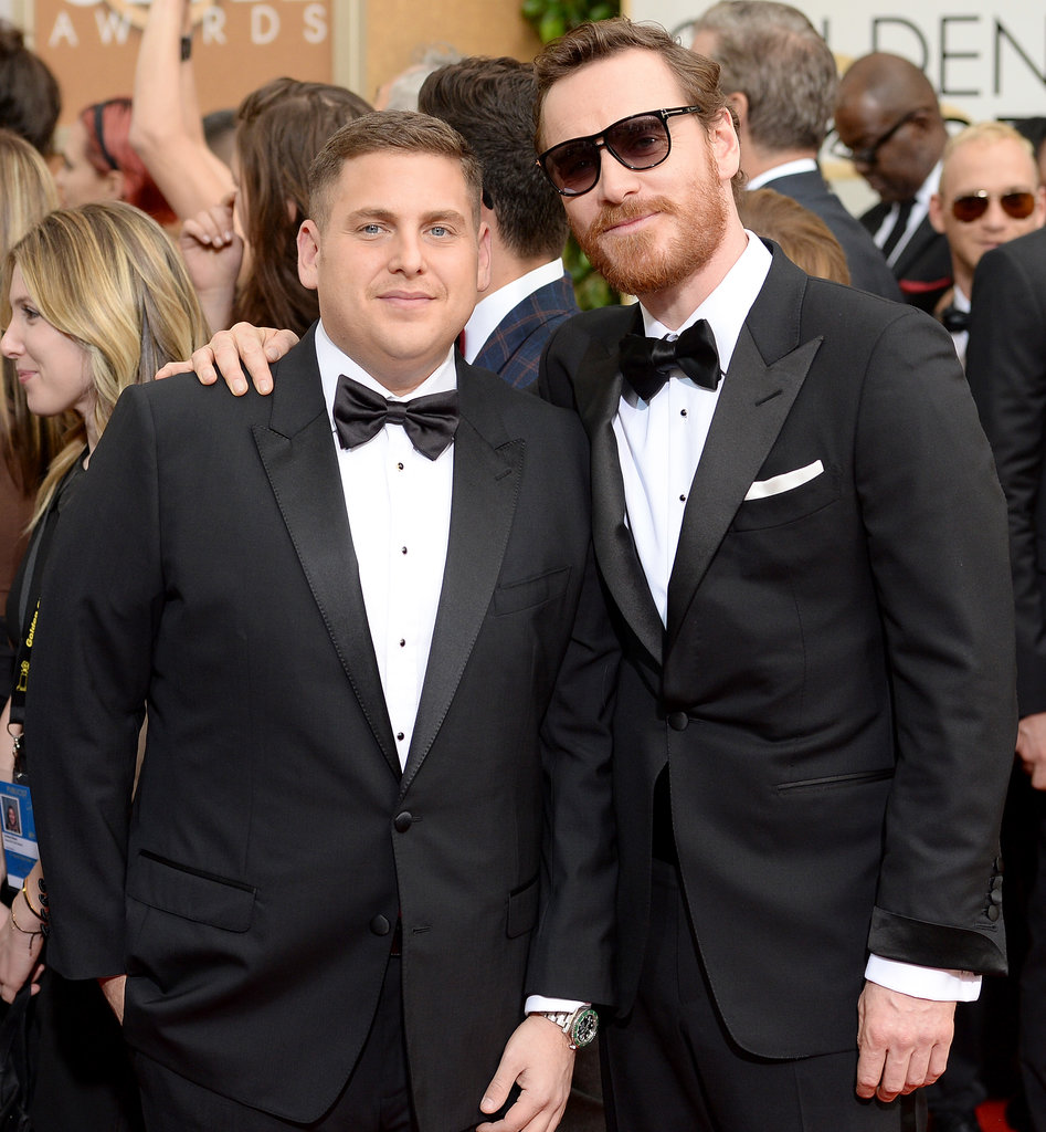 Jonah Hill and Michael Fassbender brought two times the good looks. Jonah Hill and Michael Fassbender brought two times the good looks.