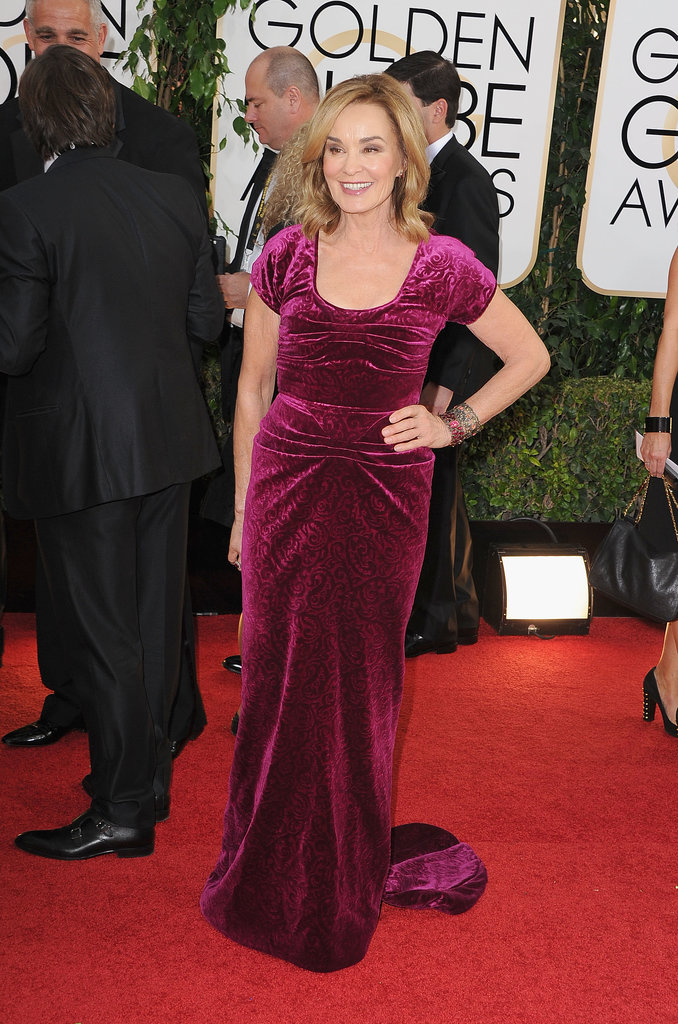 Jessica Lange arrived at the Golden Globes.
Jessica Lange arrived at the Golden Globes.