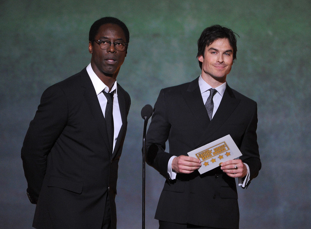 Ian presented an award with Isaiah Washington. Ian presented an award with Isaiah Washington.