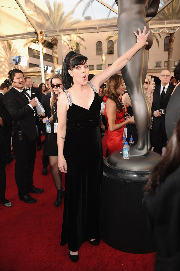 16. Pauley Perrette Taps That Booty on the SAG Statuette 16. Pauley Perrette Taps That Booty on the SAG Statuette