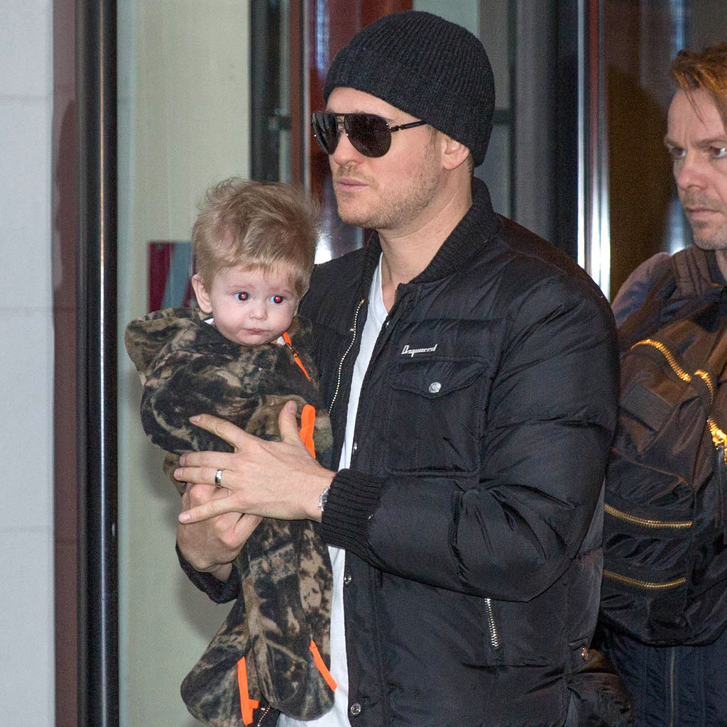 Michael Buble With Baby Noah in Amsterdam Michael Buble With Baby Noah in Amsterdam