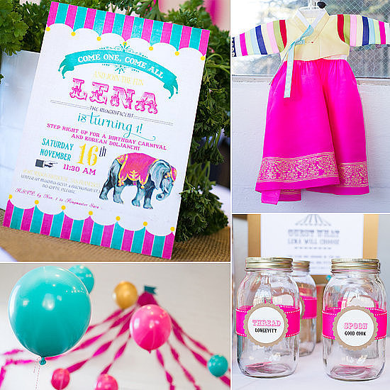 A Vintage Circus Meets Traditional Korean First Birthday Party A Vintage Circus Meets Traditional Korean First Birthday Party