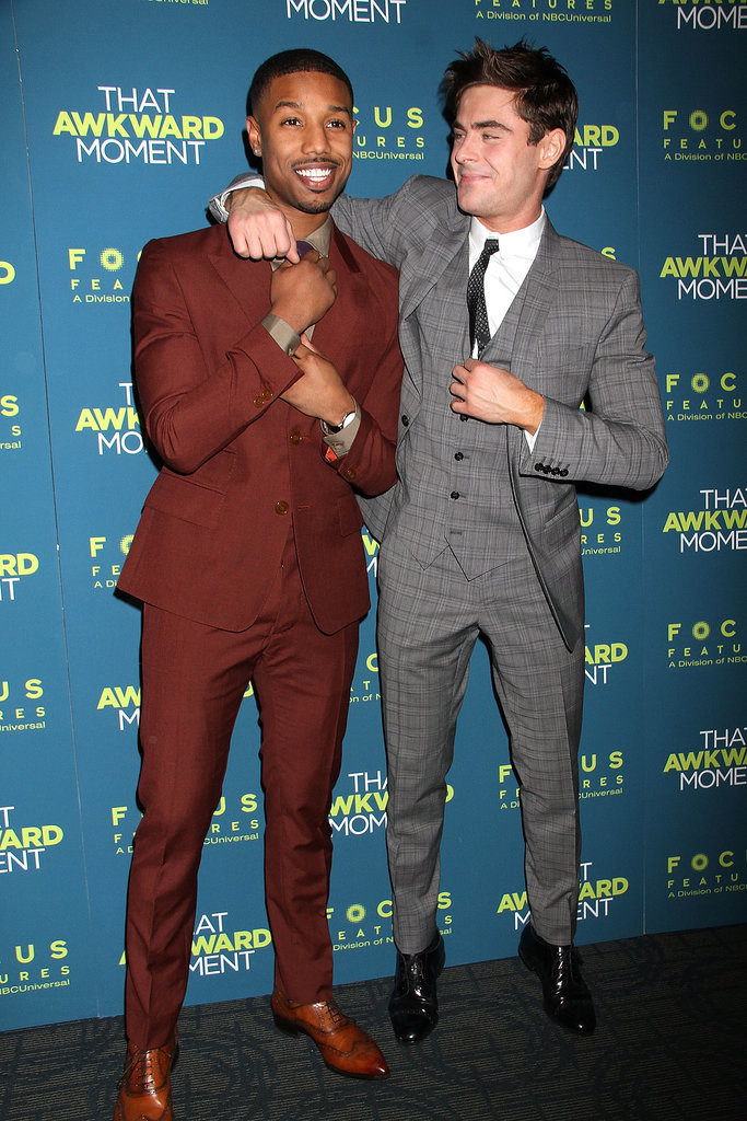 Michael and Zac joked around. Michael and Zac joked around.