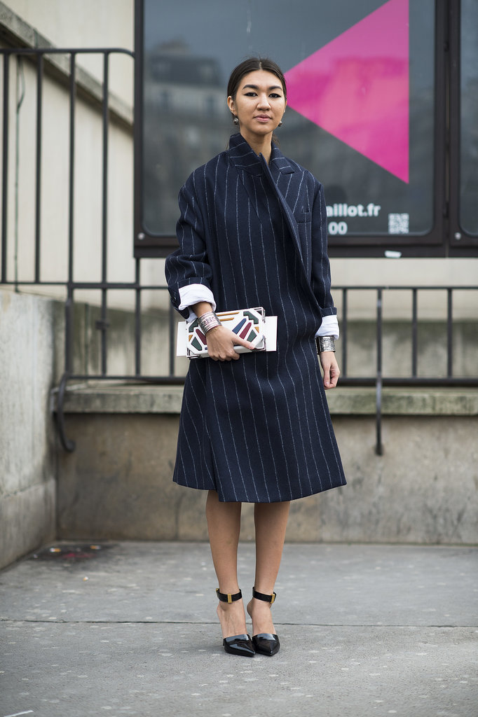 A pinstriped coat and eclectic wares — it's like The Wolf of Wall Street went to Fashion Week.
Source: Le 21ème | Adam Katz Sinding
A pinstriped coat and eclectic wares — it's like The Wolf of Wall Street went to Fashion Week.
Source: Le 21ème | Adam Katz Sinding