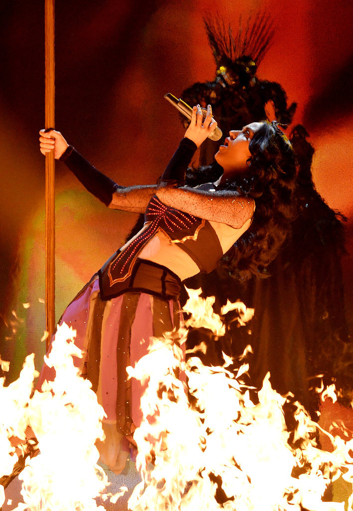 Katy Perry was on fire at the Grammys.
Katy Perry was on fire at the Grammys.