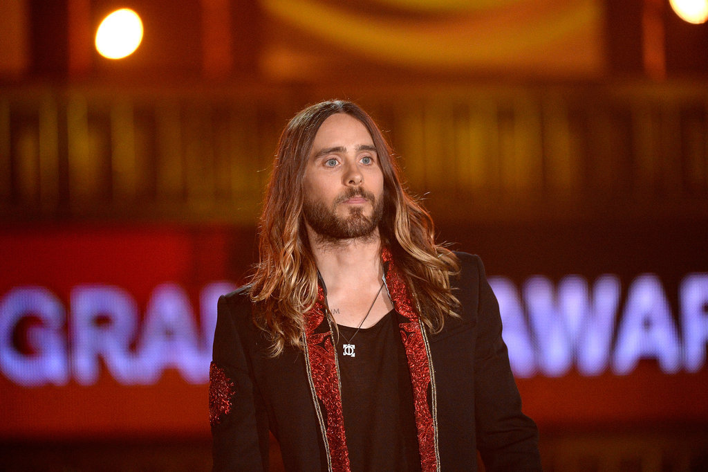Jared Leto took the stage to introduce Metallica.
Jared Leto took the stage to introduce Metallica.
