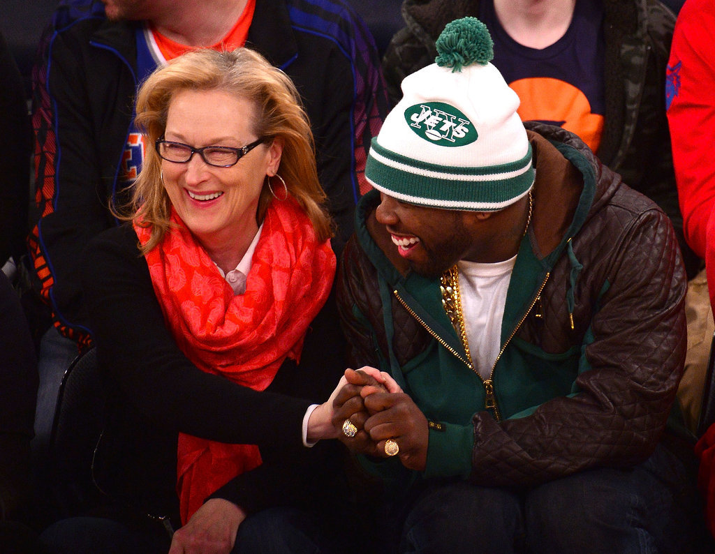 Meryl Streep Gets "a Little Gangsta" With 50 Cent Meryl Streep Gets "a Little Gangsta" With 50 Cent