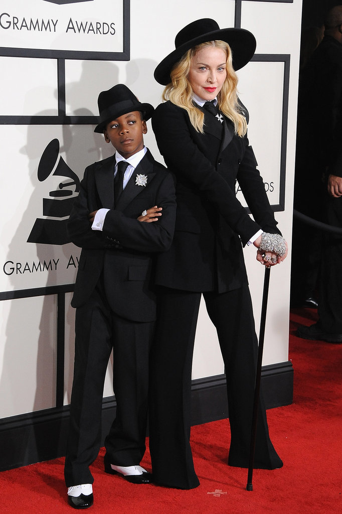 Madonna and her son, David, dressed up as twins for the Grammys.