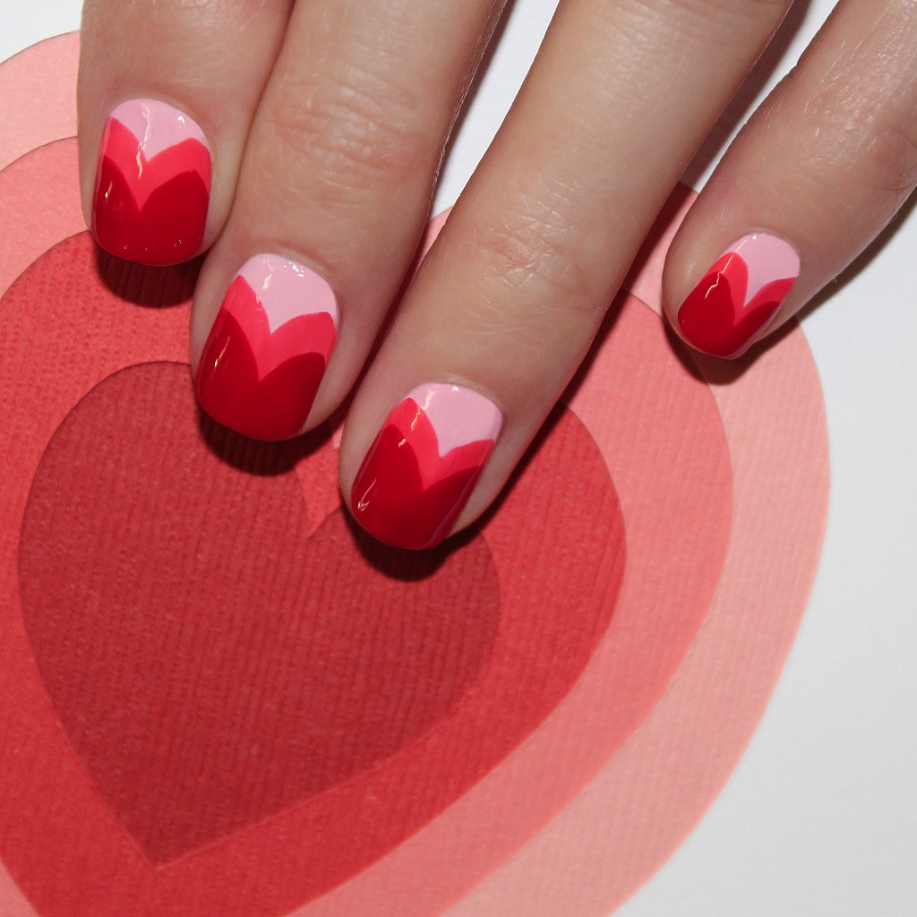 Valentine's Day Heart Nail Art by Jin Soon Valentine's Day Heart Nail Art by Jin Soon