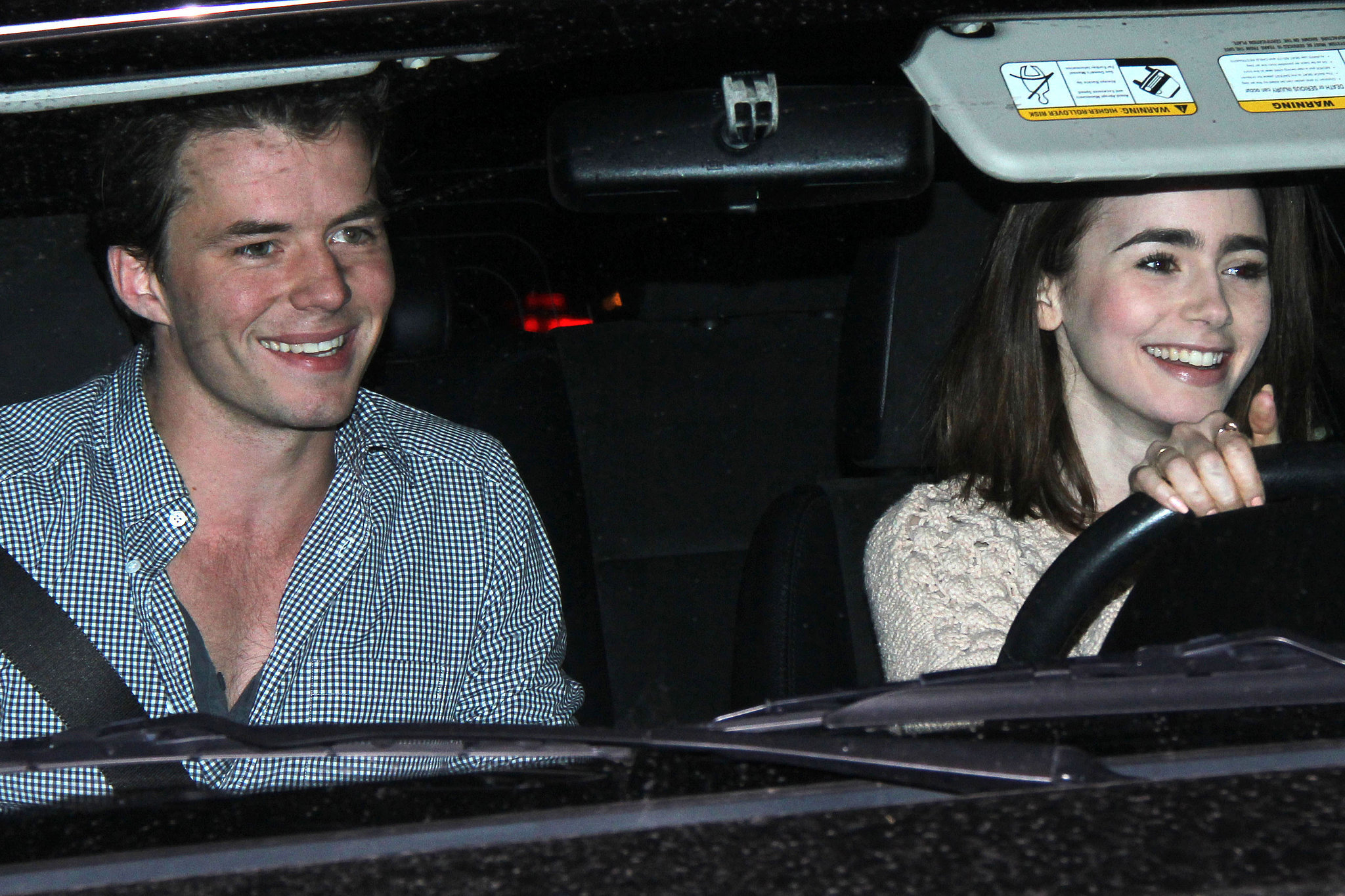 Lily Collins arrived with her rumoured new boyfriend, Australian actor Lily Collins arrived with her rumoured new boyfriend, Australian actor