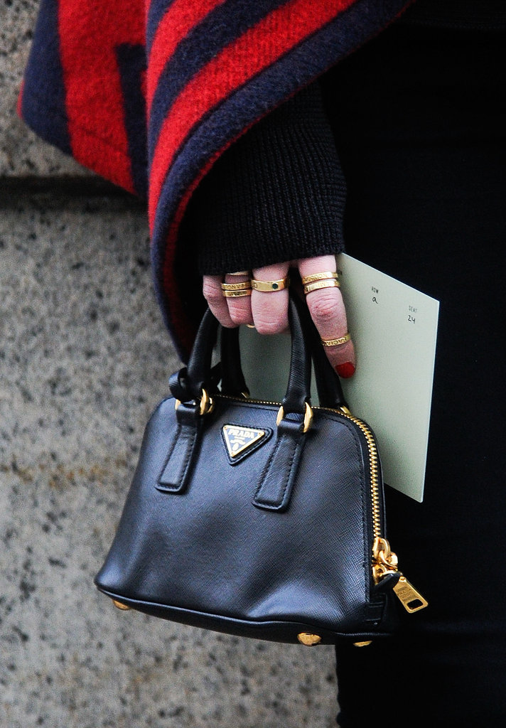 Is there anything cuter than a Prada micromini bag?!
Is there anything cuter than a Prada micromini bag?!