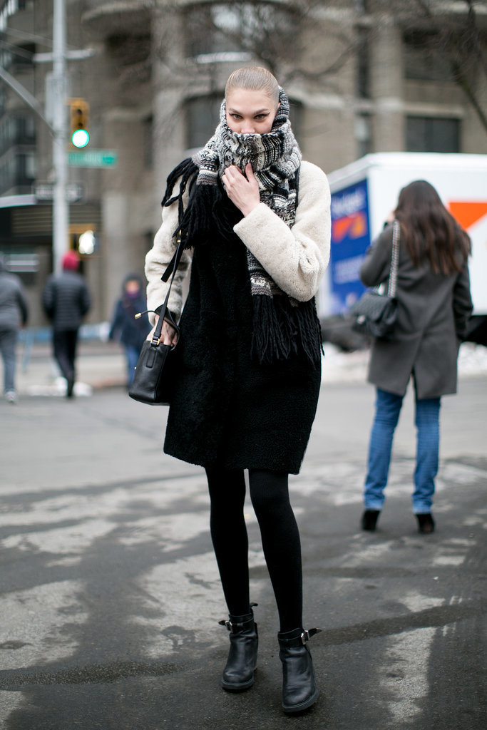 Nothing keeps you as warm or chic as textured sleeves. 
