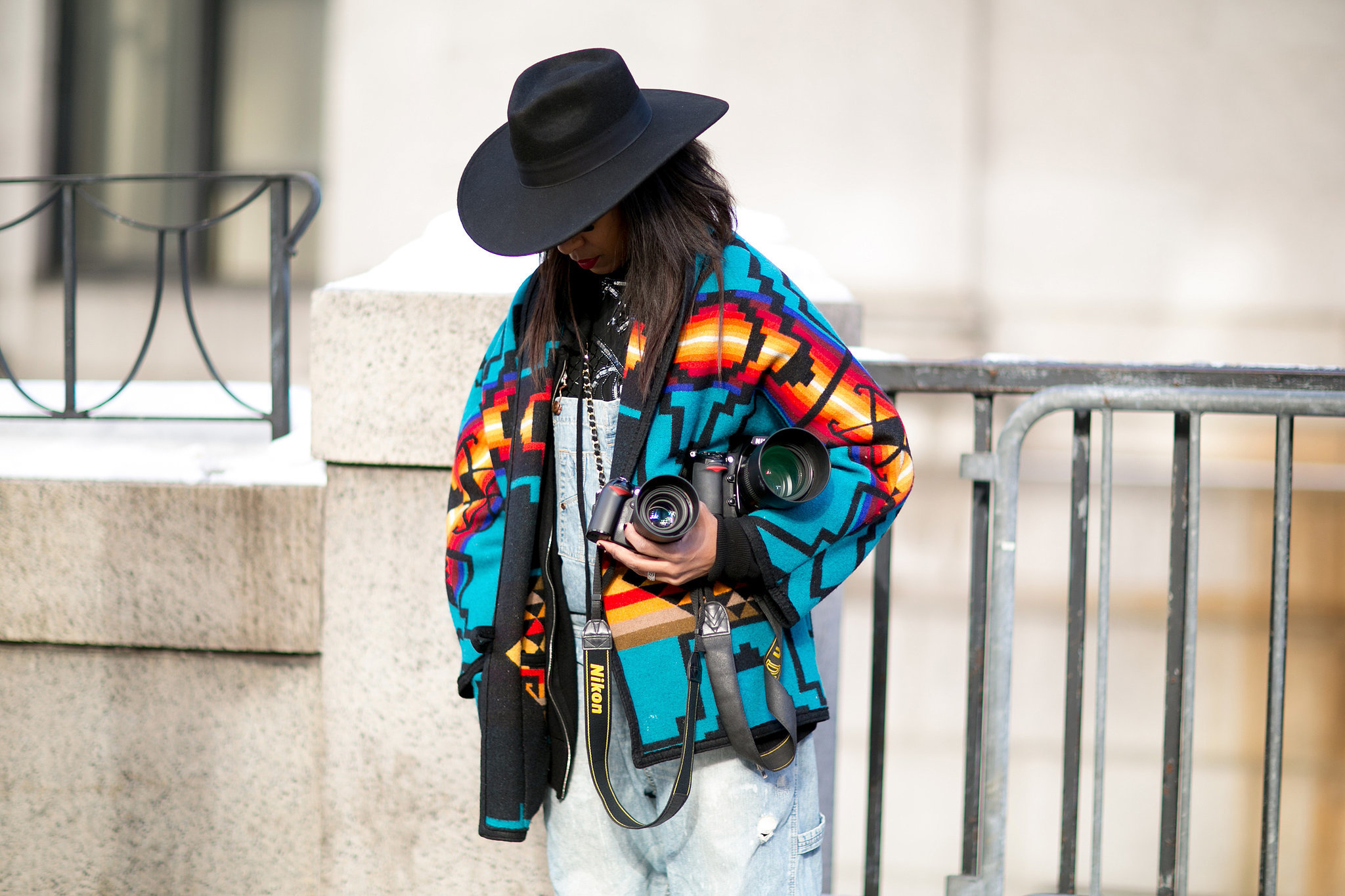 Fashion Week: when cameras make great accessories, too. 
