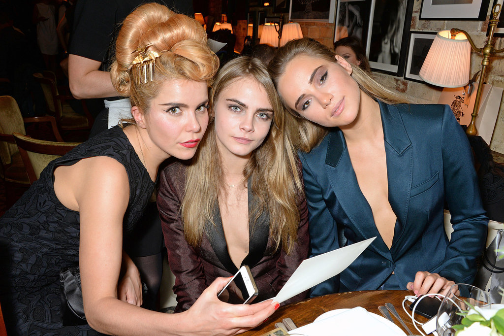Suki and Cara posed with singer Paloma Faith. Suki and Cara posed with singer Paloma Faith.