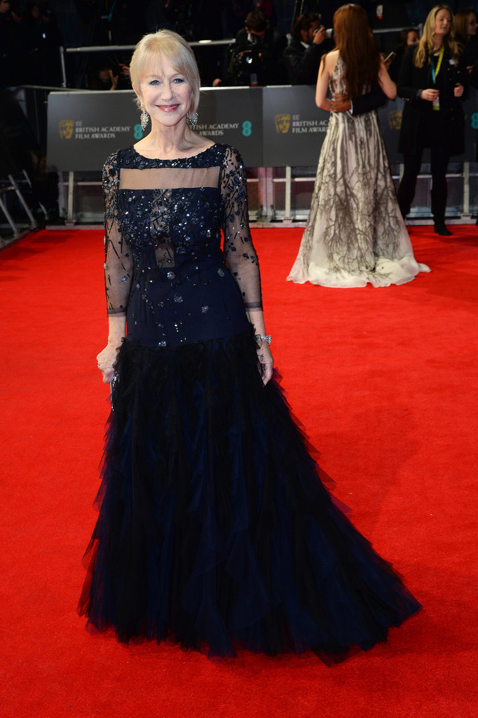 Helen Mirren on the 2014 BAFTA Red Carpet