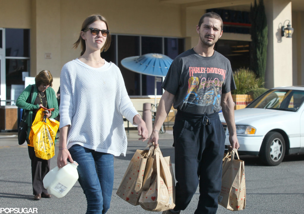 Shia LaBeouf Spends His Day Shopping . . . and Skywriting Shia LaBeouf Spends His Day Shopping . . . and Skywriting