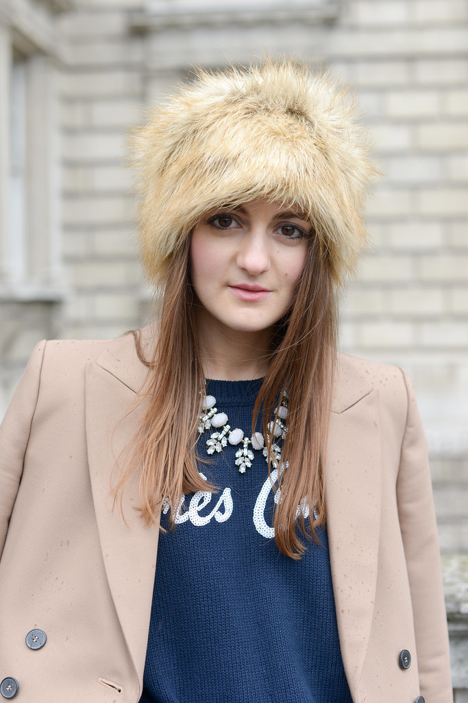 This hat screams "Winter luxe."
This hat screams "Winter luxe."