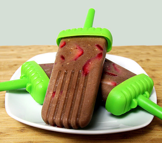 Vegan Strawberry Fudgsicles Vegan Strawberry Fudgsicles