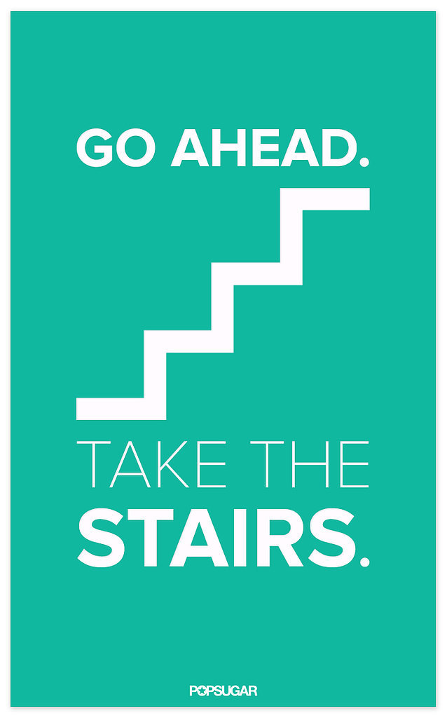Motivational Workout Poster Take The Stairs Baldilocks