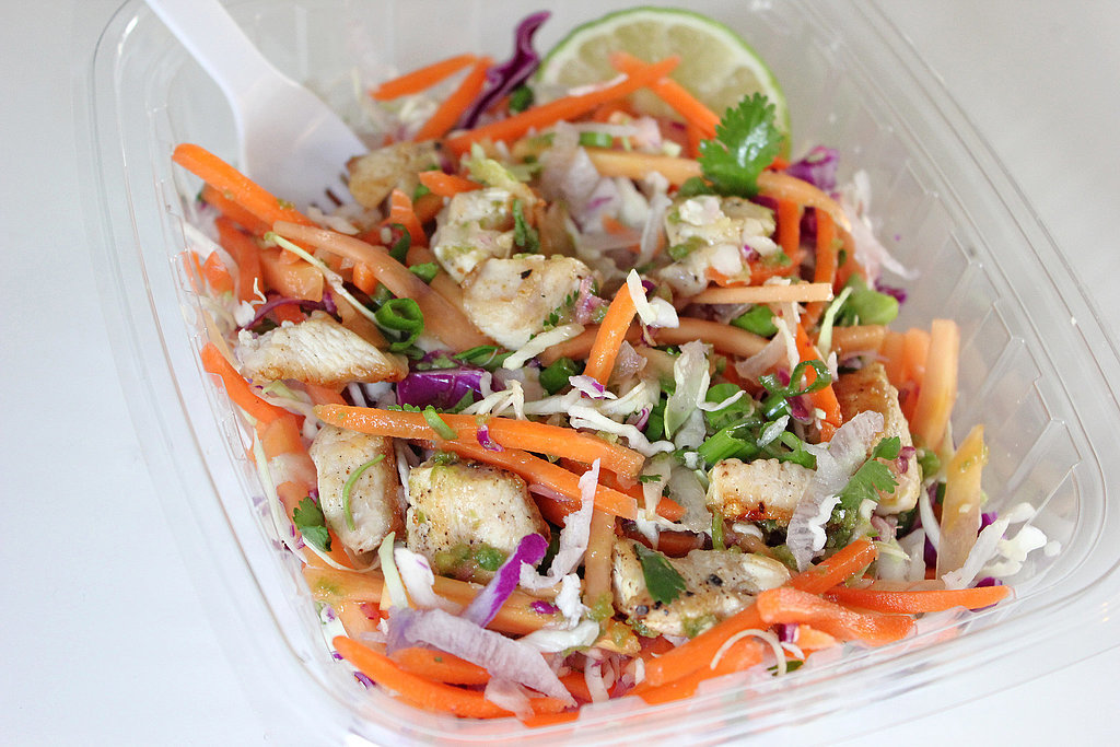 Thursday: Thai citrus chicken salad (200 calories) with one banana (105 calories) and one of tablespoon peanut butter (95 calories): 400 calories
Friday: Spicy sweet potato salad (270 calories) with a bowl of broccoli arugula soup (129 calories: 399 calories
Photo: Leta Shy
Thursday: Thai citrus chicken salad (200 calories) with one banana (105 calories) and one of tablespoon peanut butter (95 calories): 400 calories
Friday: Spicy sweet potato salad (270 calories) with a bowl of broccoli arugula soup (129 calories: 399 calories
Photo: Leta Shy