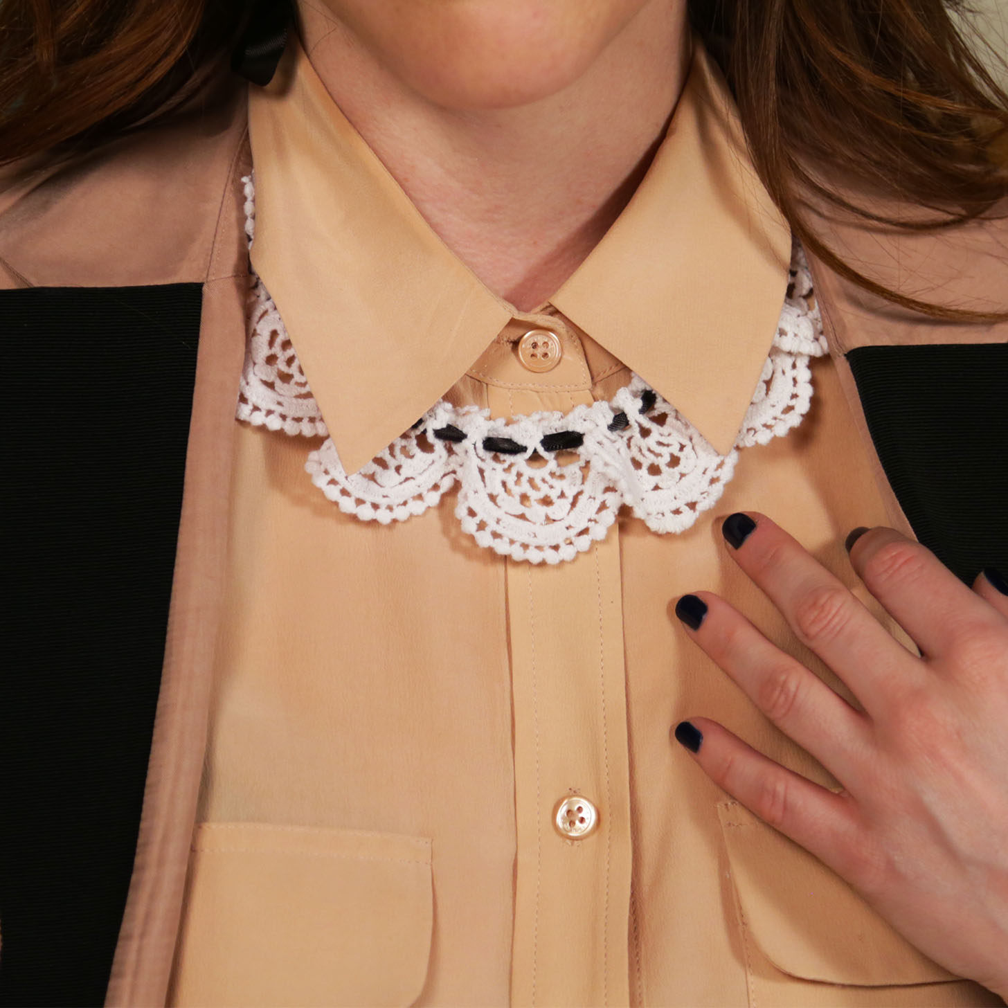 DIY: Lace Bib Collar Necklace