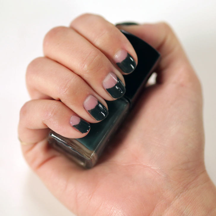 Nail a Half-Moon Manicure With This Easy DIY Trick