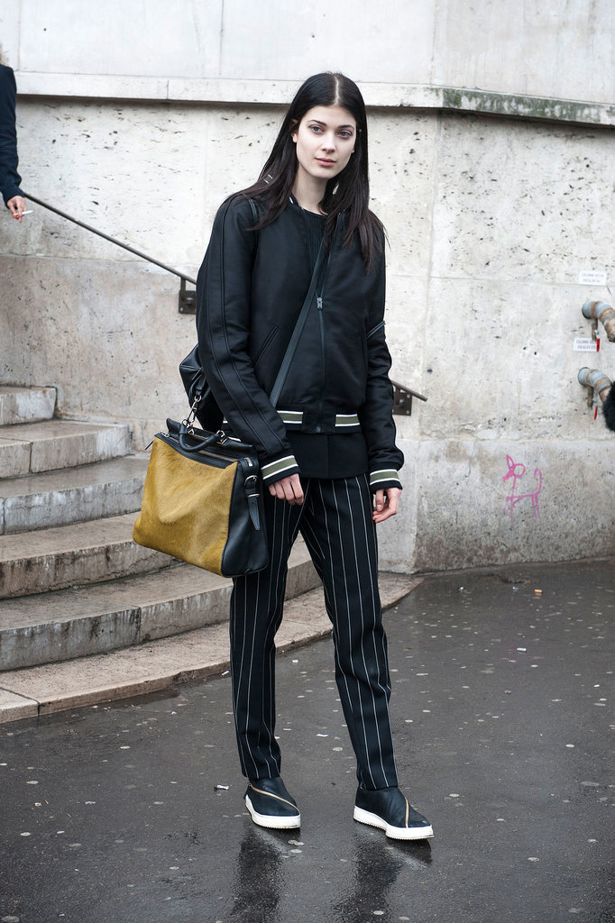 PFW Model Street Style Day One PFW Model Street Style Day One