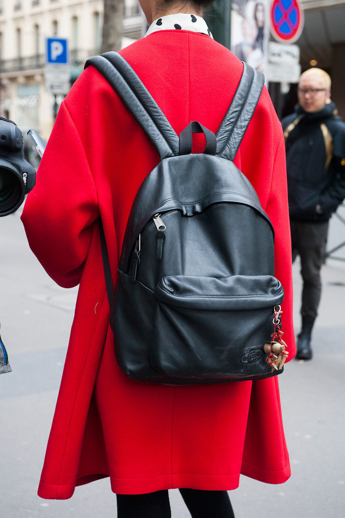 The backpack is still a fashion-crowd staple.
The backpack is still a fashion-crowd staple.