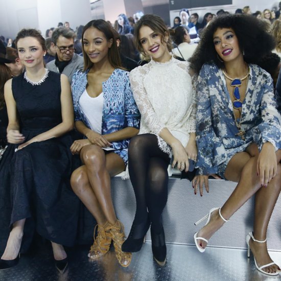 Miranda Kerr and Jessica Alba at Paris Fashion Week H&M Show Miranda Kerr and Jessica Alba at Paris Fashion Week H&M Show