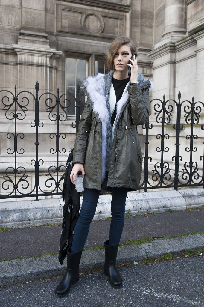 PFW Model Street Style Day Three PFW Model Street Style Day Three