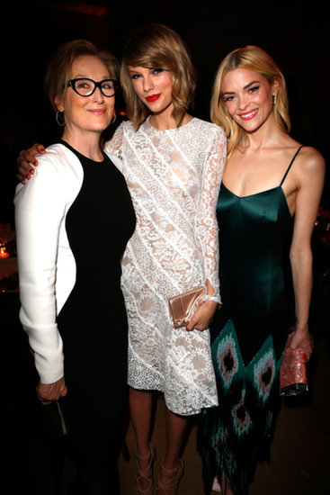 Meryl and Taylor posed with Jaime King.
Meryl and Taylor posed with Jaime King.