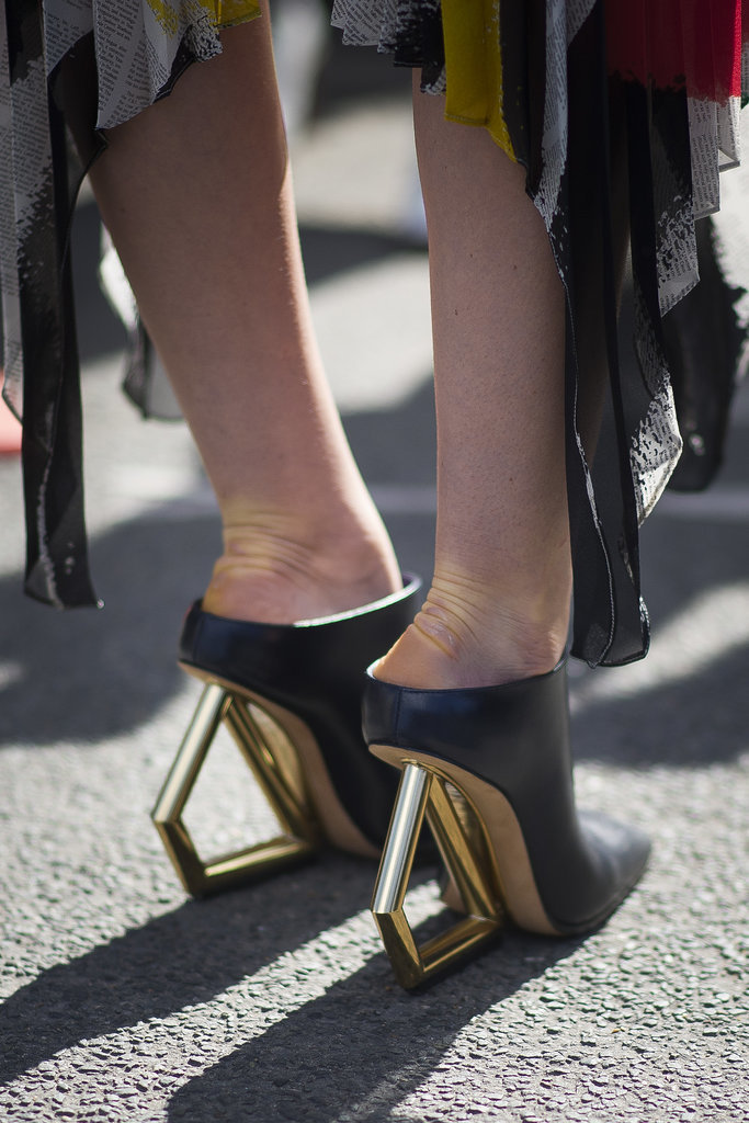The heels on these mules deserve all the attention.
The heels on these mules deserve all the attention.