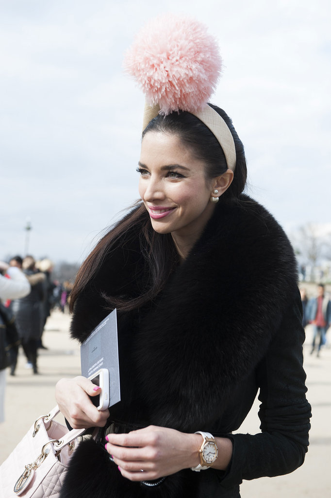 No accessory is too dramatic for Paris Fashion Week.
No accessory is too dramatic for Paris Fashion Week.