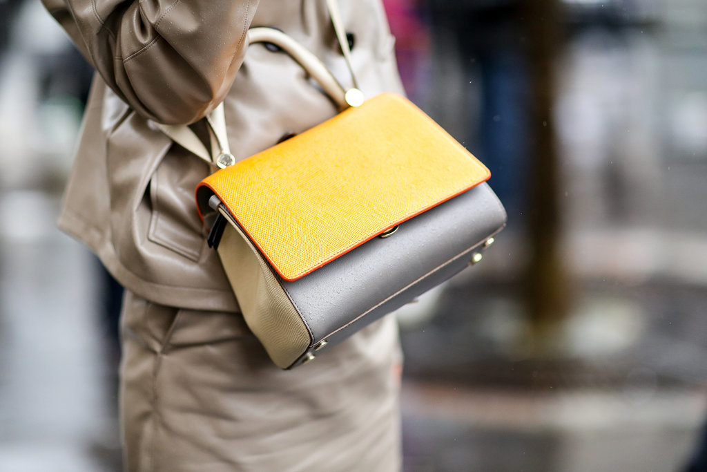 A two-tone, structured crossbody bag nails three trends in one.
A two-tone, structured crossbody bag nails three trends in one.