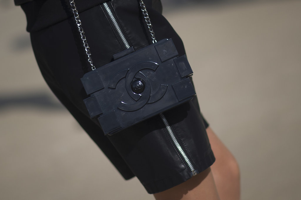 This little Chanel practically blends with her LBD.
This little Chanel practically blends with her LBD.