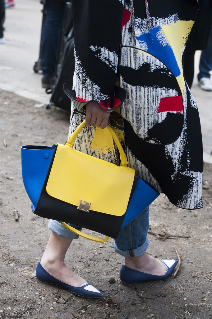 This Céline bag packs quite the color punch.
This Céline bag packs quite the color punch.