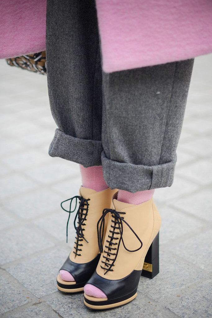 The sweetest way to sport your socks has got to be in pink.
The sweetest way to sport your socks has got to be in pink.